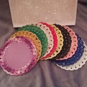Handmade Crocheted Coasters